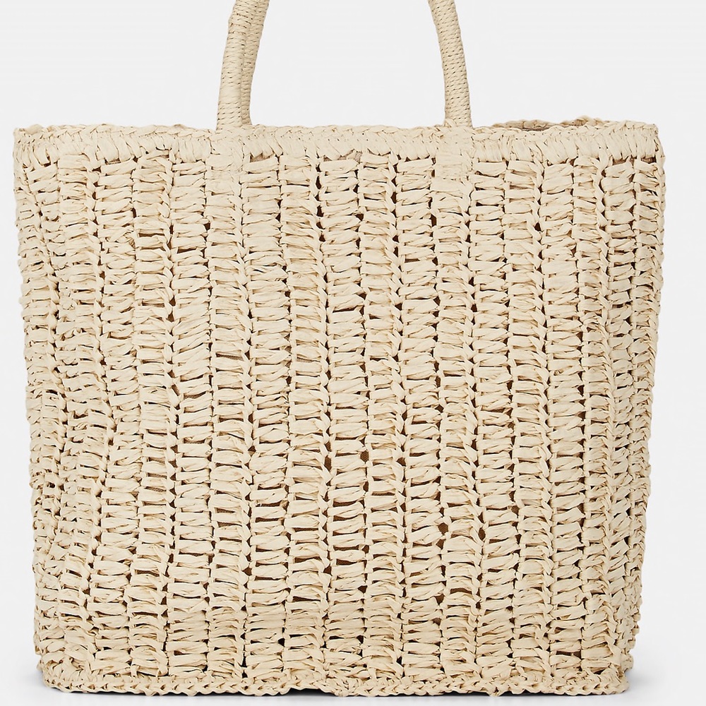 Barney’s New York Raffia Tote Bag - Picture 2 of 7